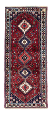 Tapis de couloir Tapis persan - Nomadic - 194 x 83 cm - rouge foncé