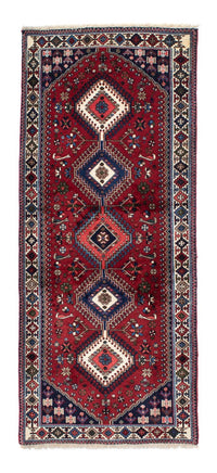 Tapis de couloir Tapis persan - Nomadic - 194 x 83 cm - rouge foncé