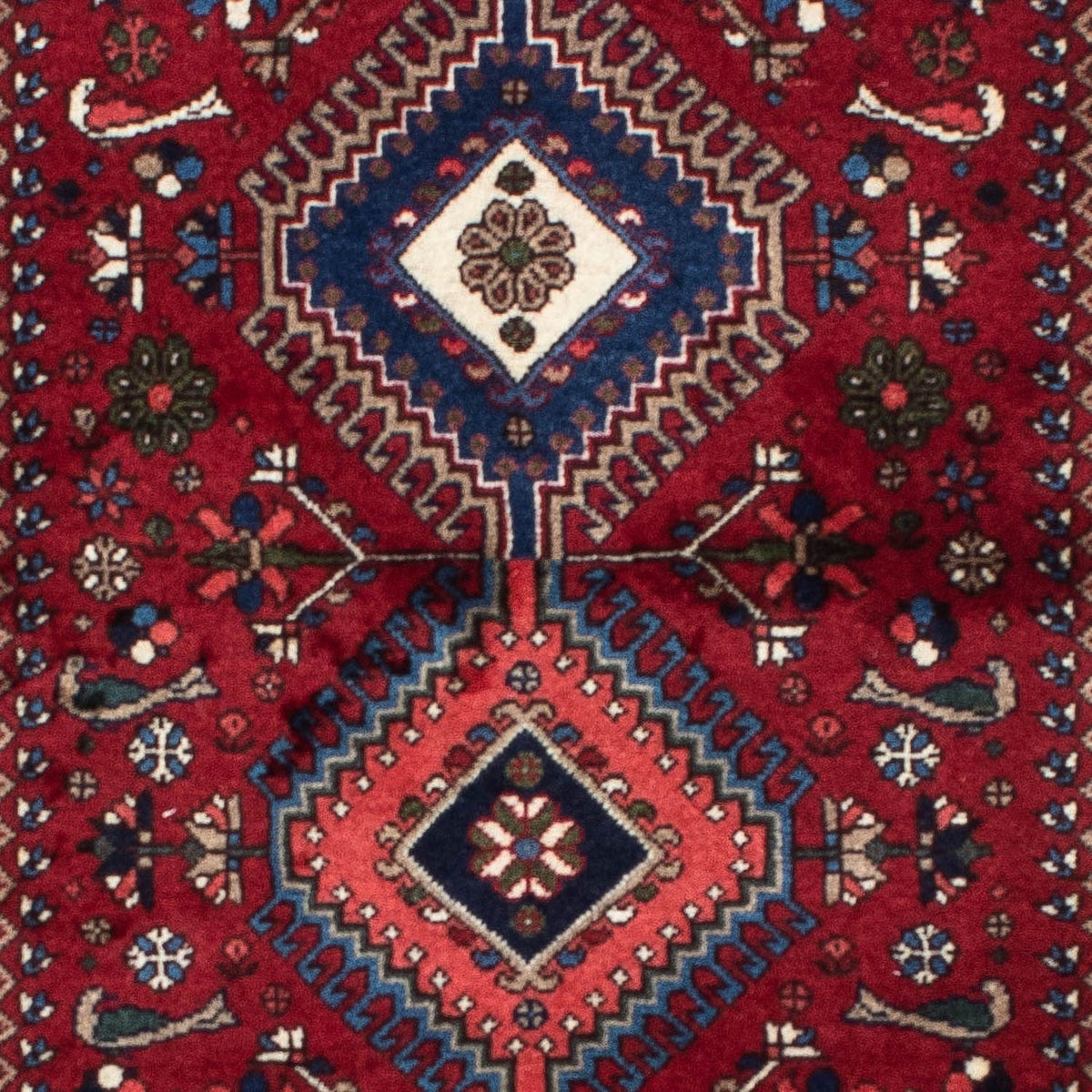 Tapis de couloir Tapis persan - Nomadic - 194 x 83 cm - rouge foncé