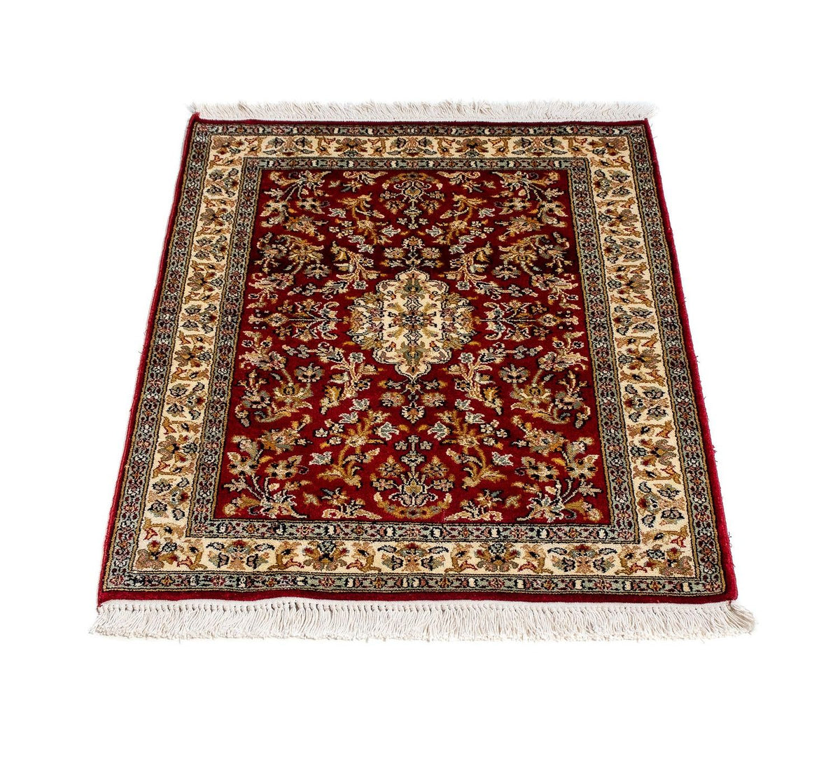 Tapis persan - Classique - 89 x 62 cm - rouge foncé