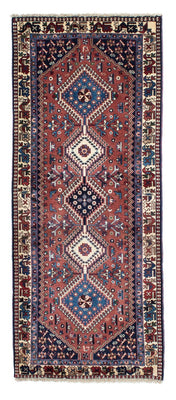 Tapis de couloir Tapis persan - Nomadic - 202 x 83 cm - marron