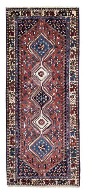 Tapis de couloir Tapis persan - Nomadic - 202 x 83 cm - marron