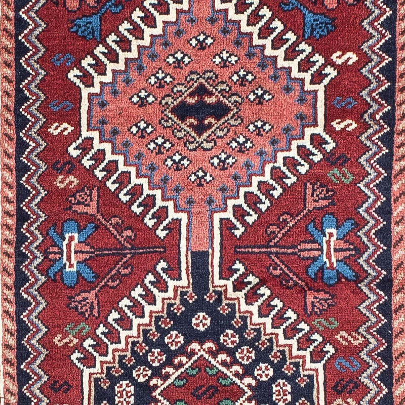 Tapis de couloir Tapis persan - Nomadic - 195 x 79 cm - rouge