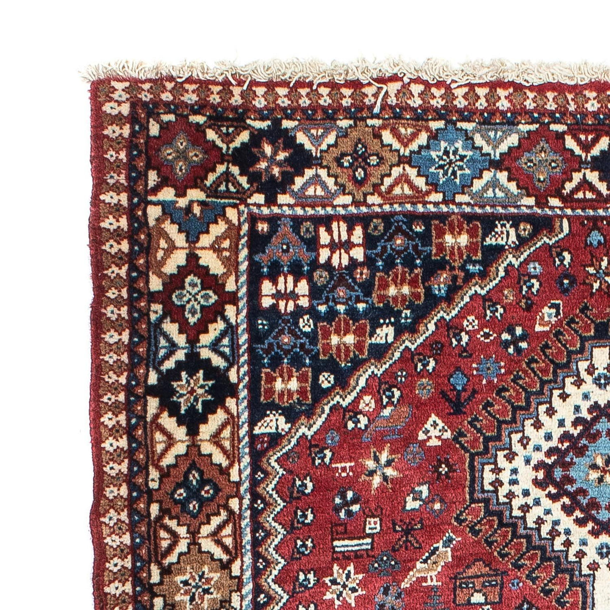 Tapis de couloir Tapis persan - Nomadic - 194 x 90 cm - rouge