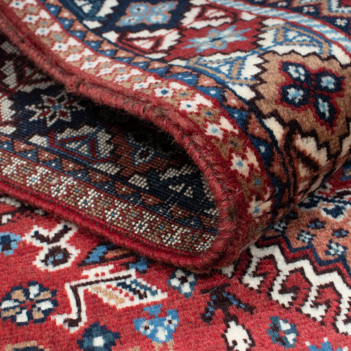 Tapis de couloir Tapis persan - Nomadic - 194 x 90 cm - rouge