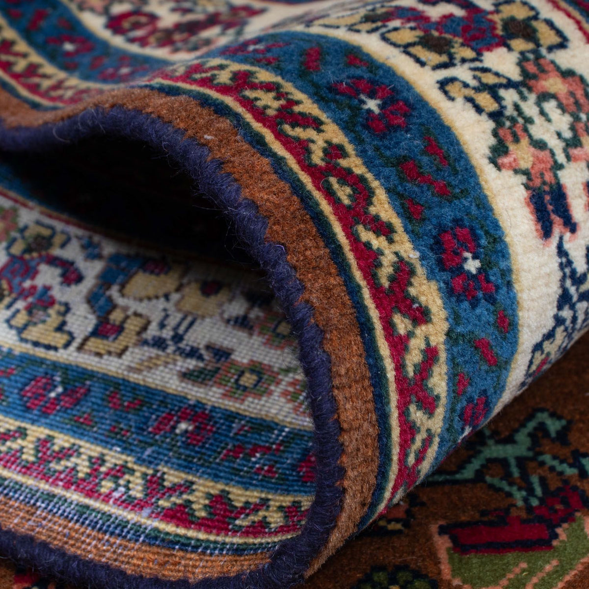 Tapis persan - Nomadic - 158 x 120 cm - marron