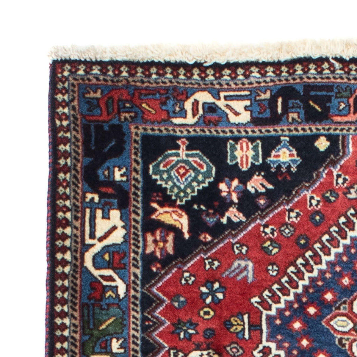 Tapis de couloir Tapis persan - Nomadic - 196 x 87 cm - rouge foncé