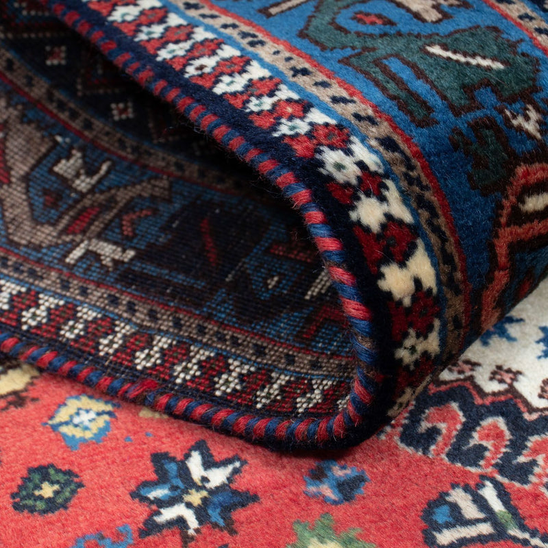 Tapis de couloir Tapis persan - Nomadic - 196 x 87 cm - rouge foncé