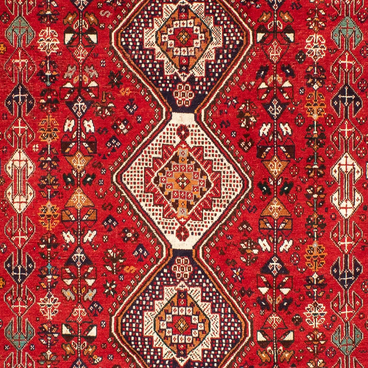 Tapis persan - Nomadic - 298 x 189 cm - rouge foncé