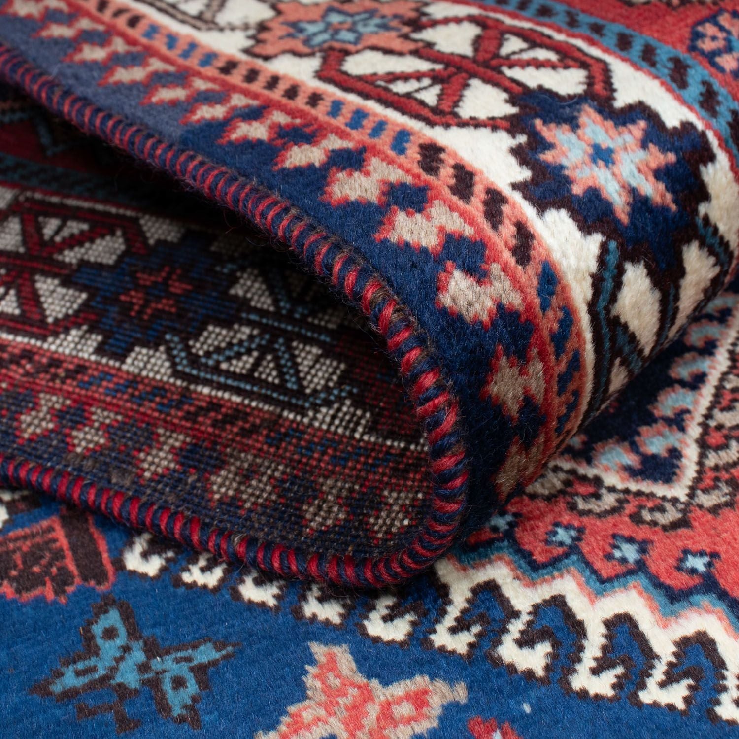 Tapis de couloir Tapis persan - Nomadic - 195 x 80 cm - rouge foncé