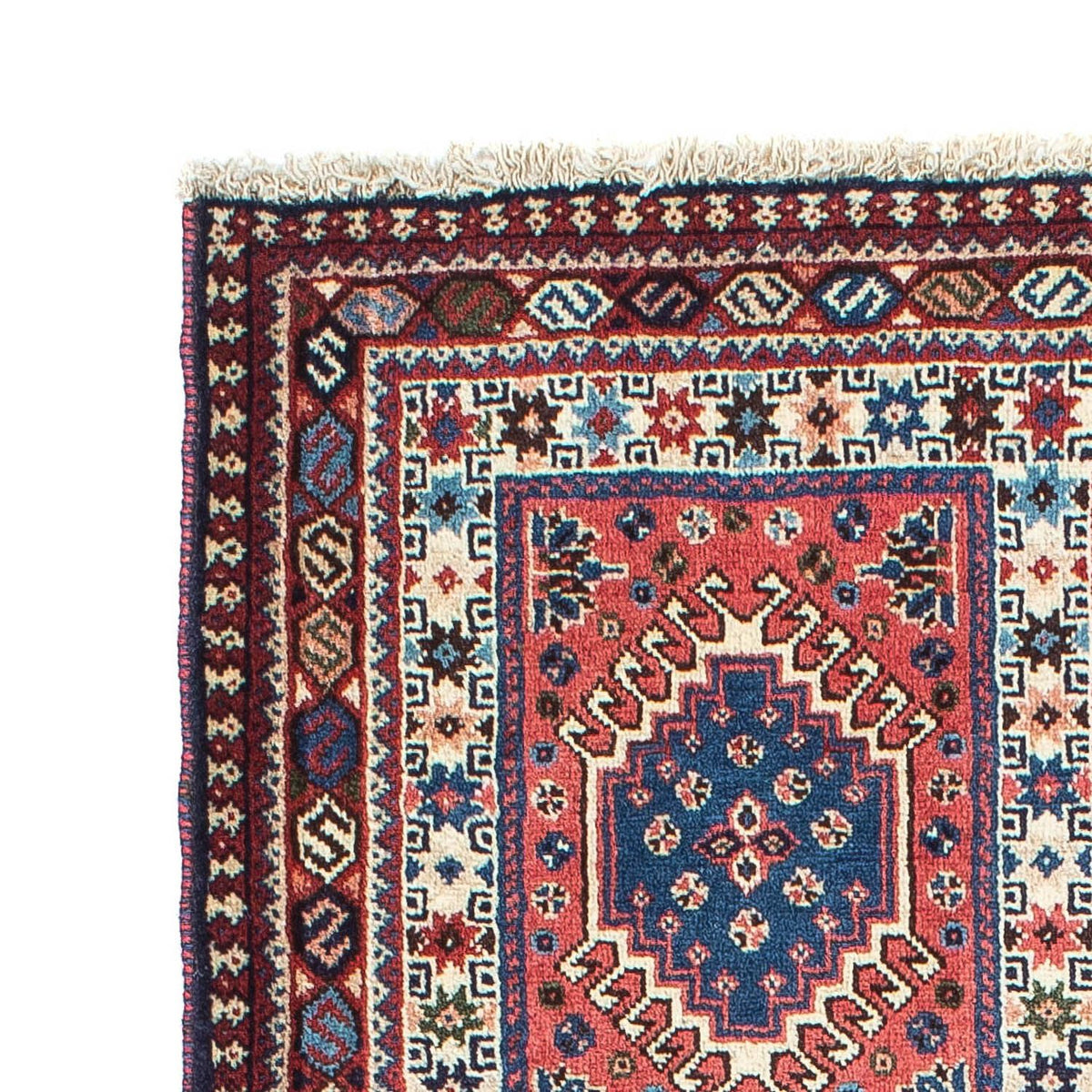 Tapis de couloir Tapis persan - Nomadic - 195 x 81 cm - rouge clair