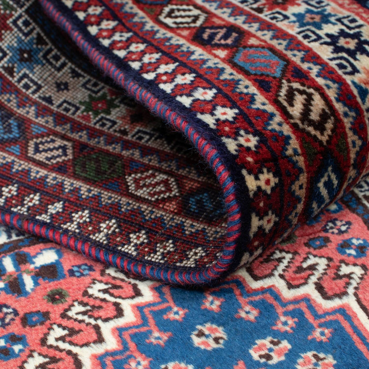 Tapis de couloir Tapis persan - Nomadic - 195 x 81 cm - rouge clair