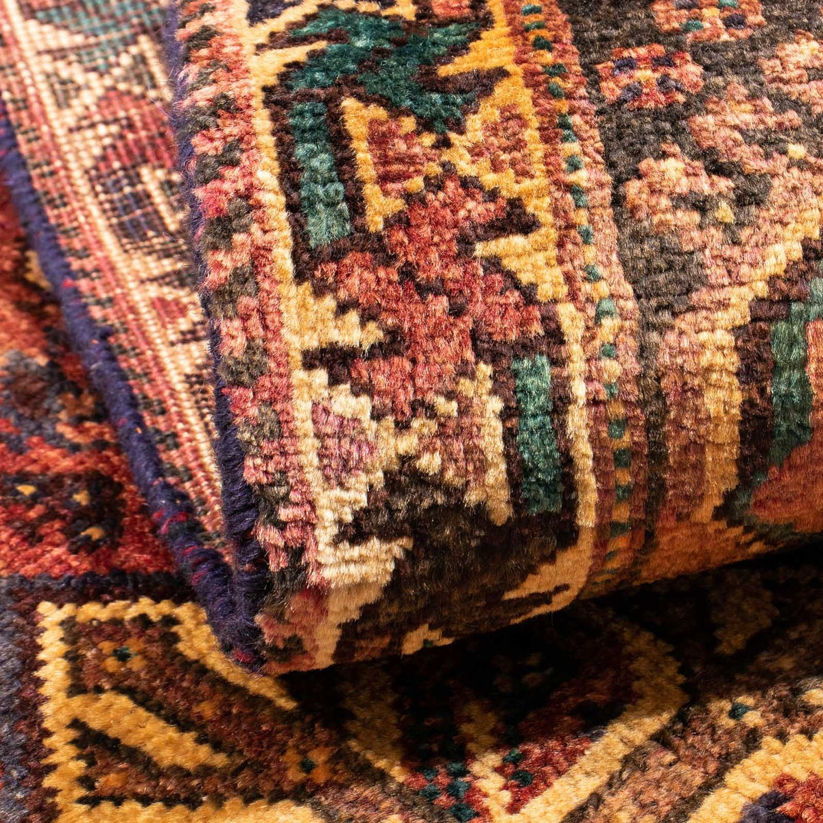 Tapis persan - Nomadic - 155 x 113 cm - rouge clair