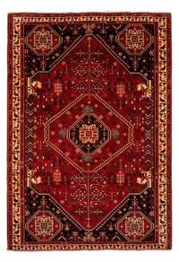 Tapis persan - Nomadic - 291 x 210 cm - rouge foncé