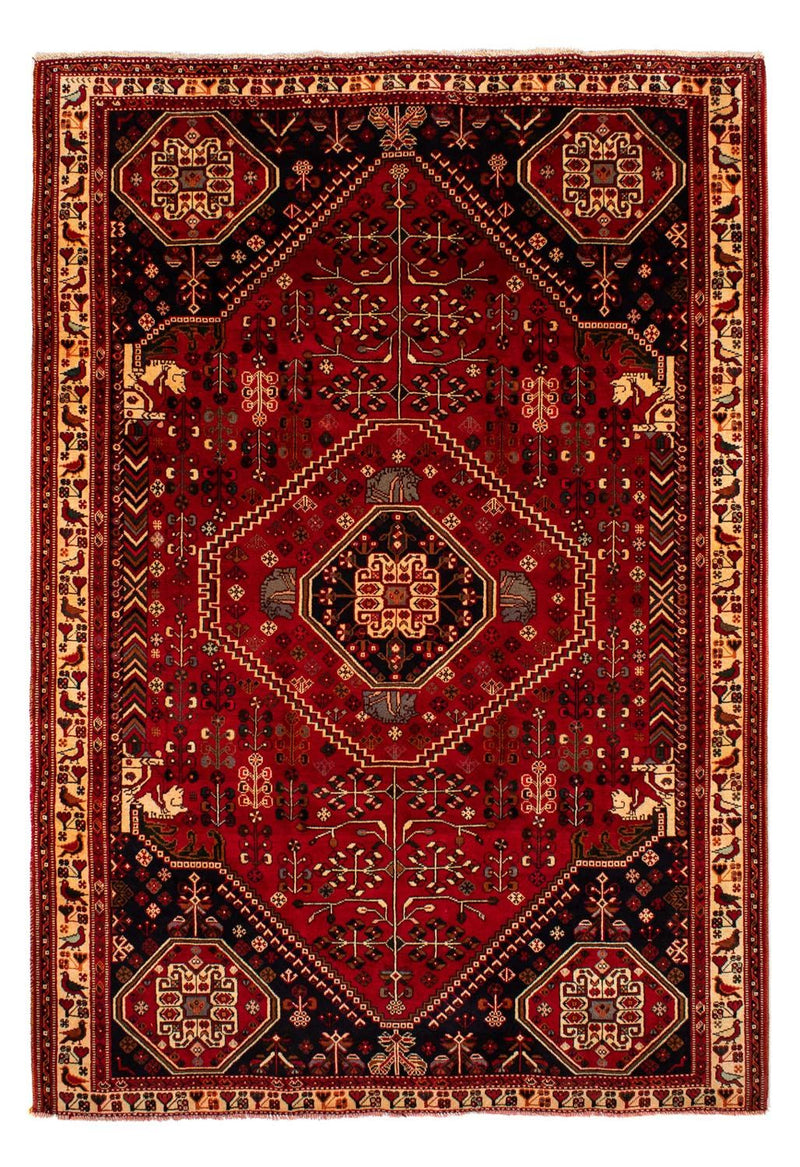 Tapis persan - Nomadic - 291 x 210 cm - rouge foncé