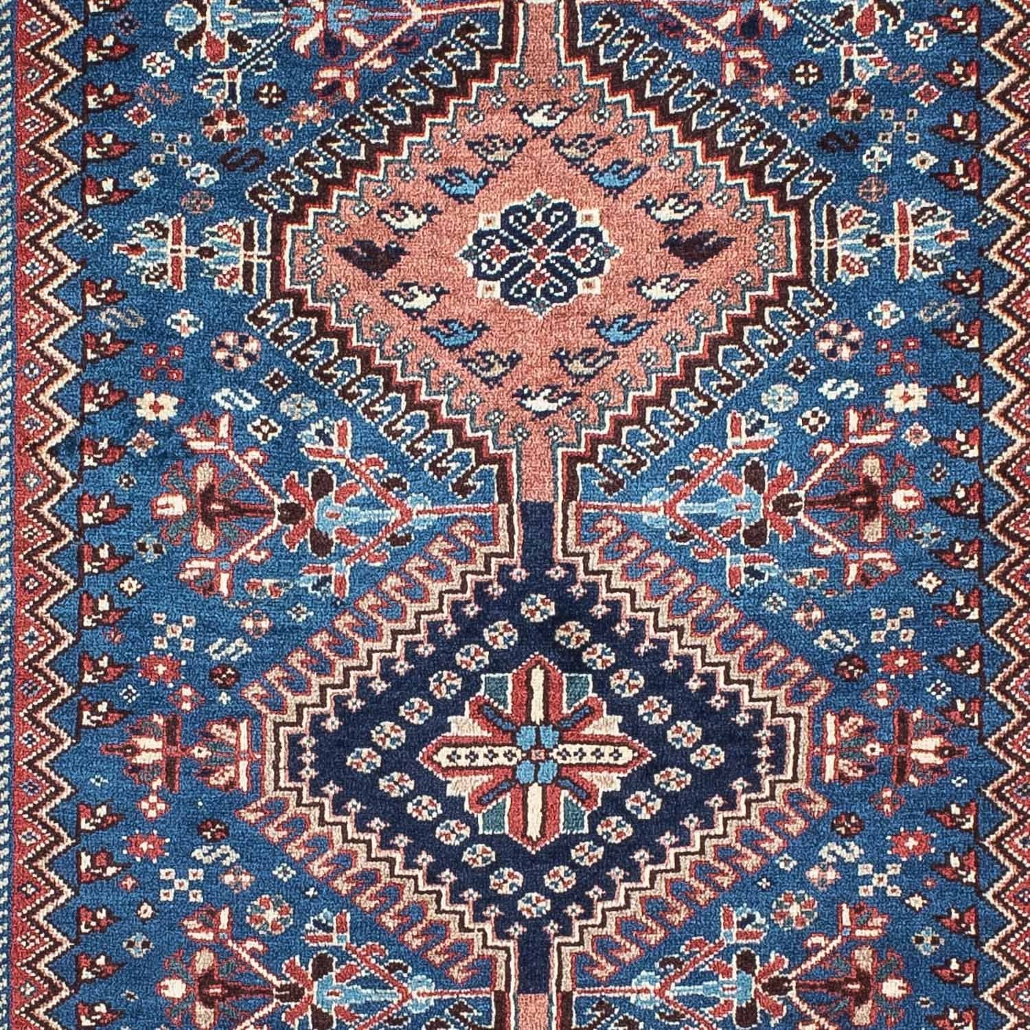 Tapis de couloir Tapis persan - Nomadic - 183 x 78 cm - bleu