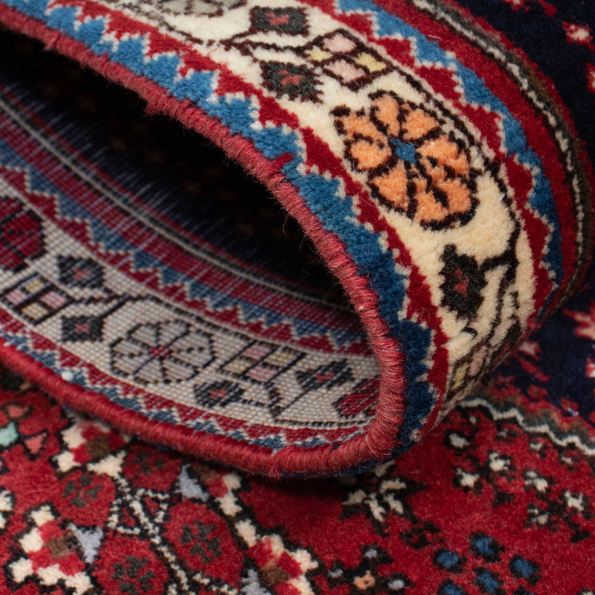 Tapis de couloir Tapis persan - Nomadic - 185 x 77 cm - bleu foncé