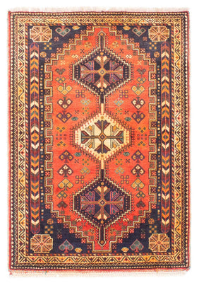 Tapis persan - Nomadic - 164 x 122 cm - rouge