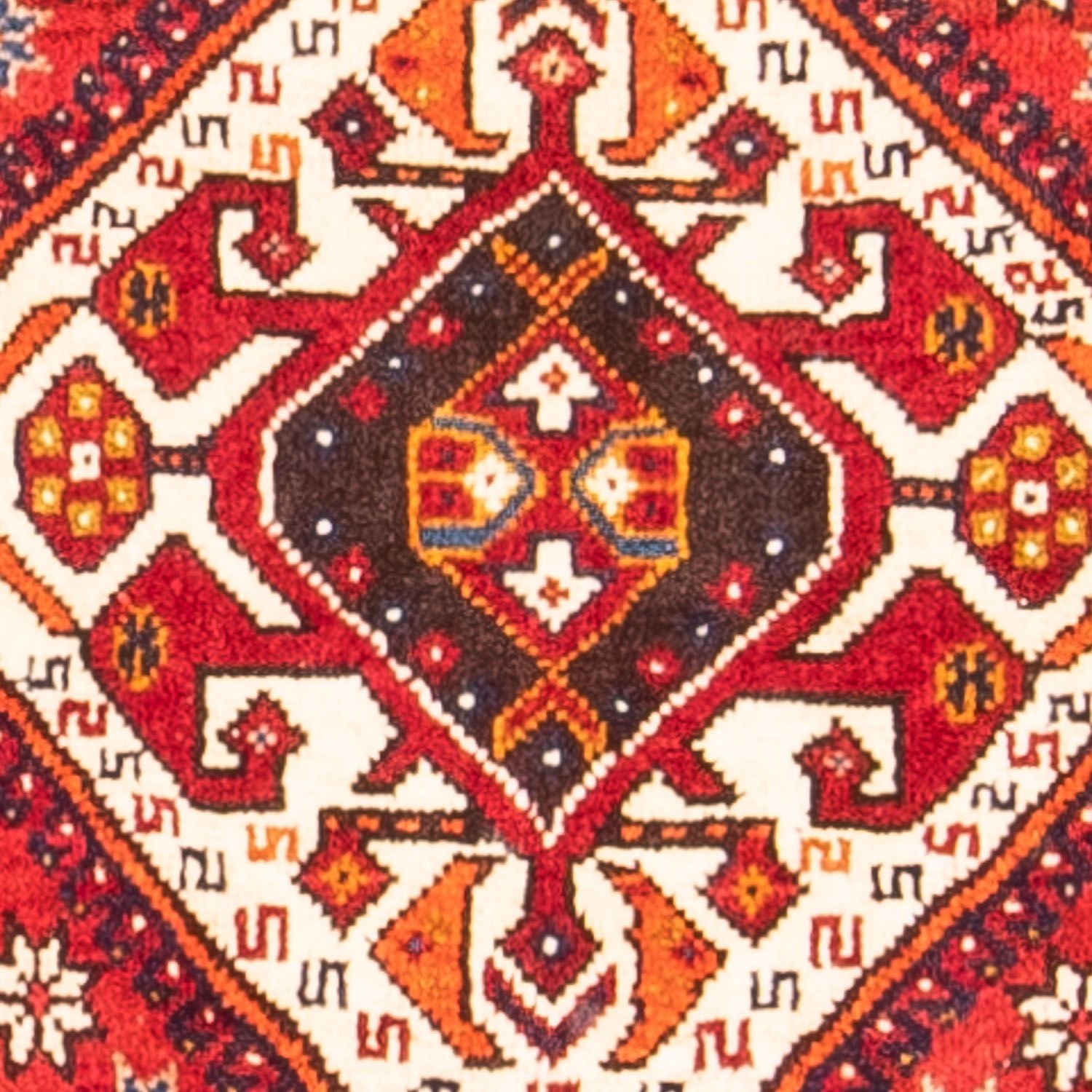 Tapis de couloir Tapis persan - Nomadic - 301 x 104 cm - rouge foncé