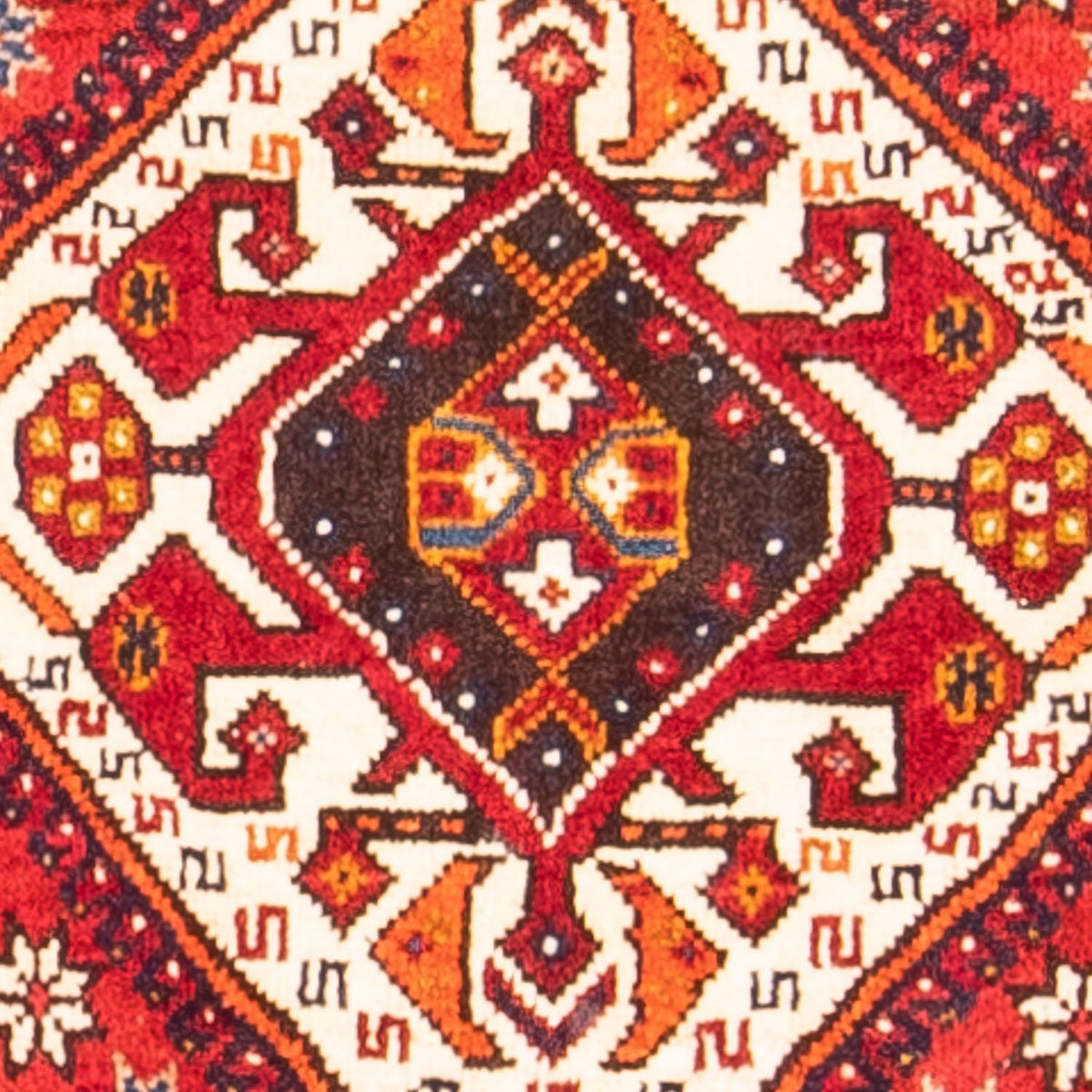 Tapis de couloir Tapis persan - Nomadic - 301 x 104 cm - rouge foncé