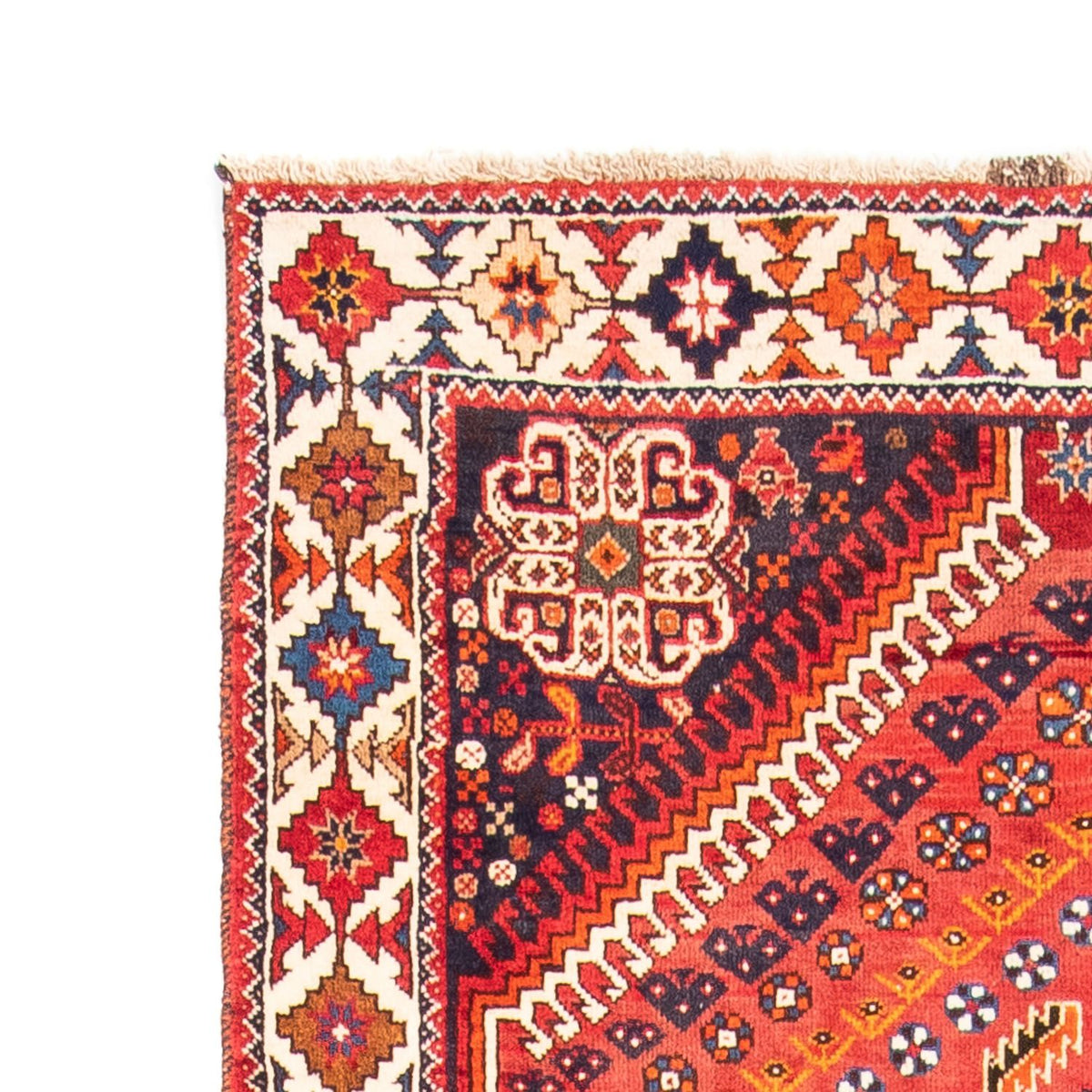 Tapis de couloir Tapis persan - Nomadic - 301 x 104 cm - rouge foncé