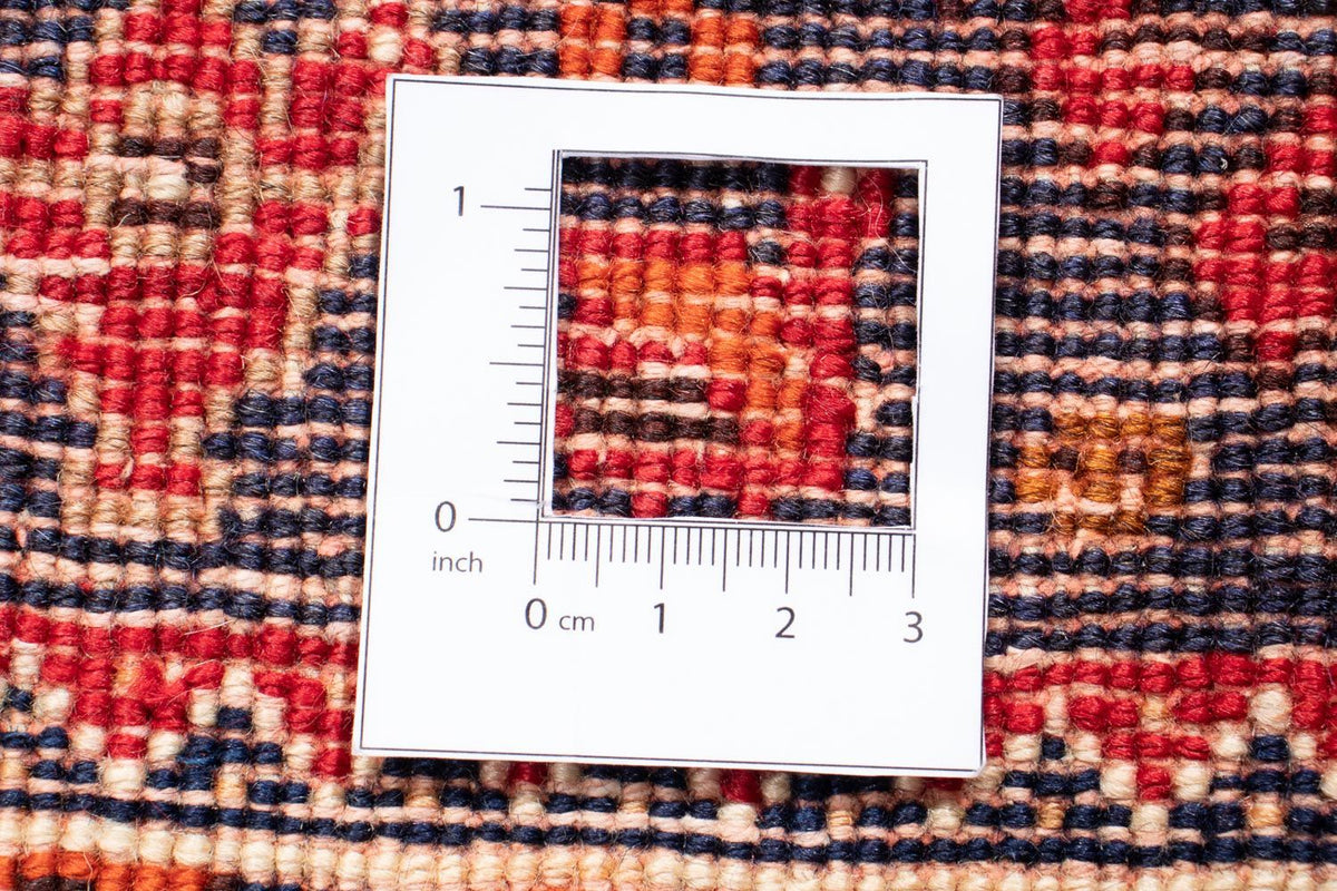 Tapis de couloir Tapis persan - Nomadic - 301 x 104 cm - rouge foncé