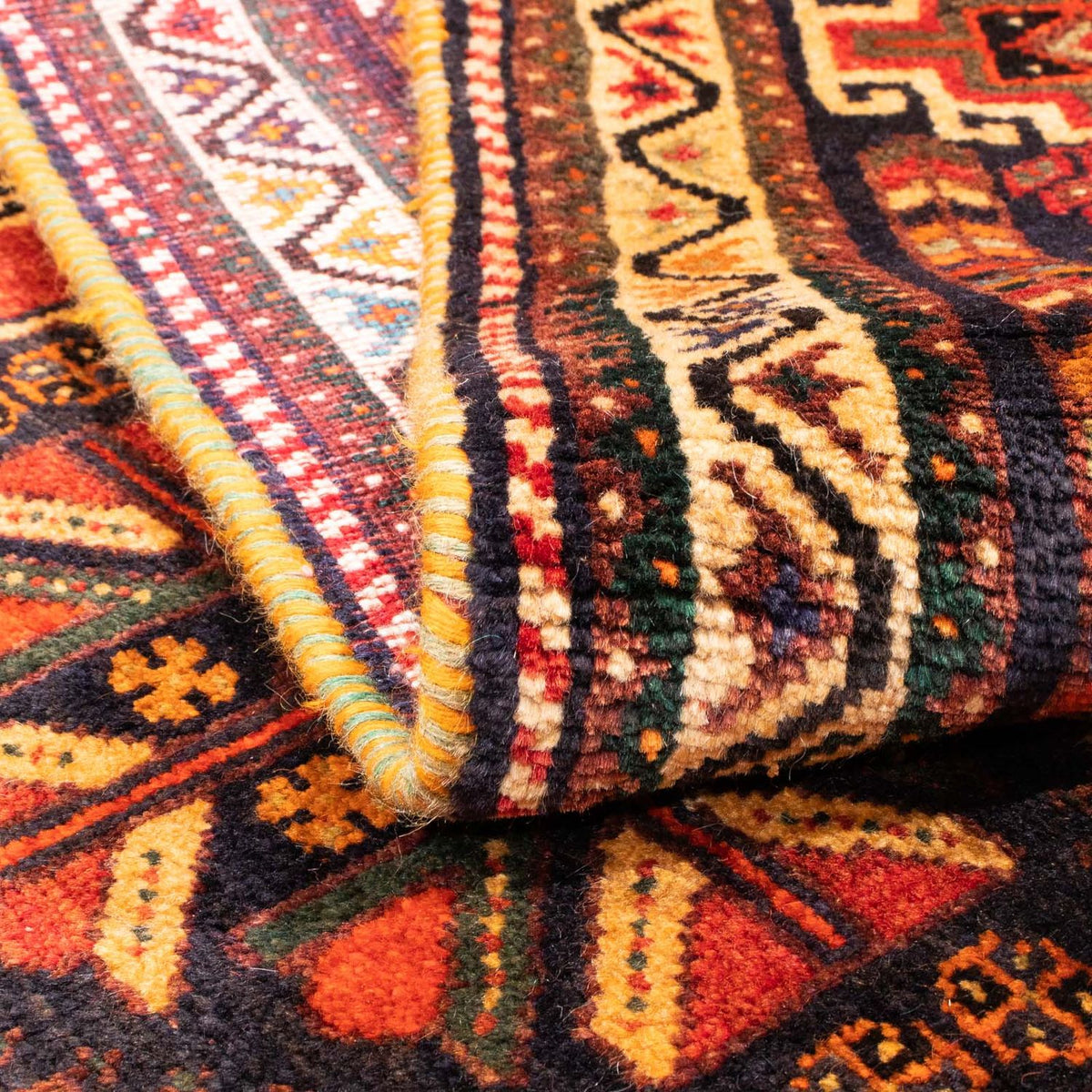 Tapis persan - Nomadic - 170 x 116 cm - rouge foncé