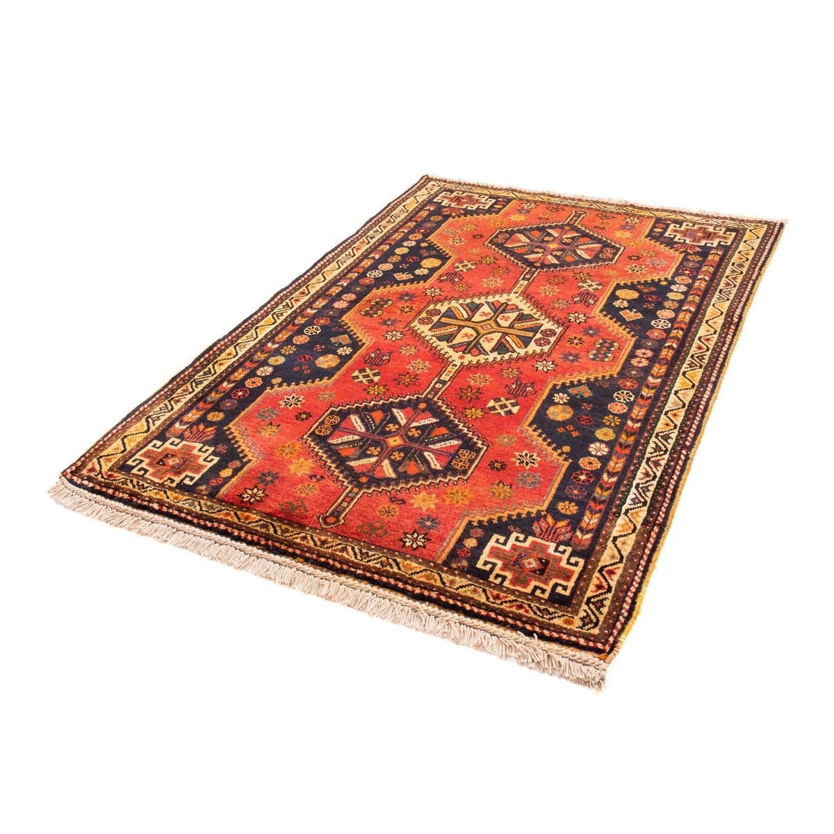 Tapis persan - Nomadic - 170 x 116 cm - rouge foncé