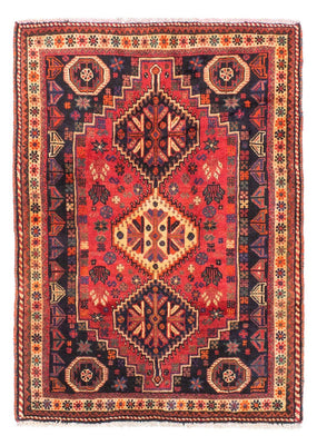 Tapis persan - Nomadic - 163 x 118 cm - rouge foncé