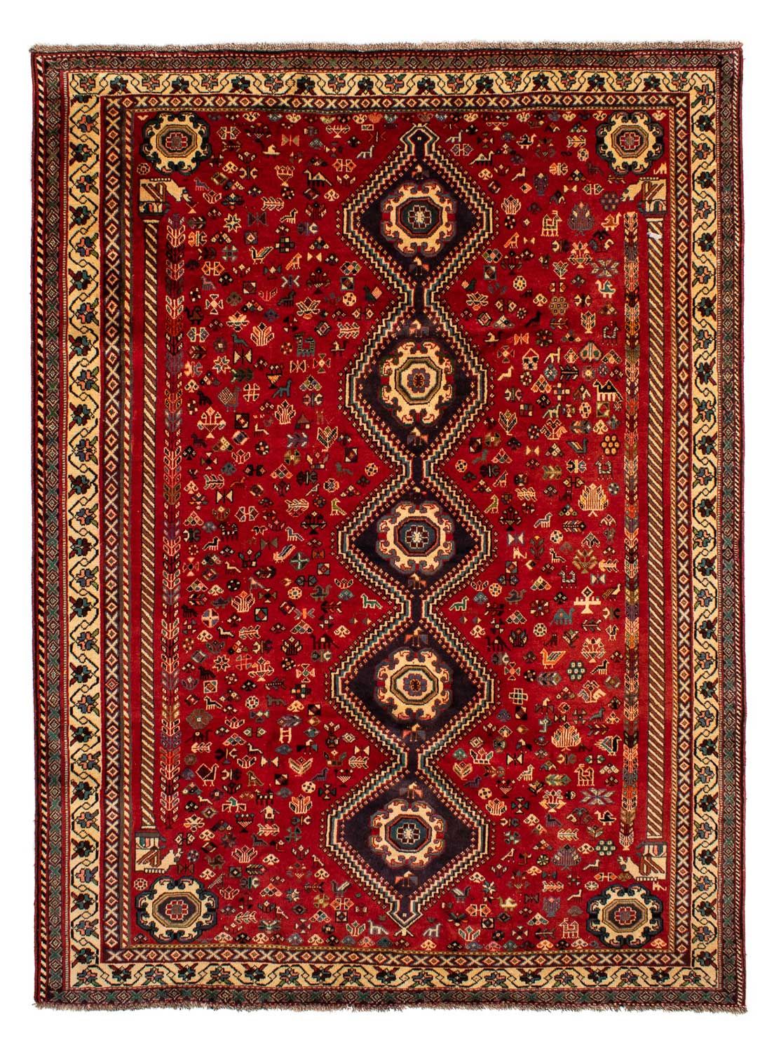Tapis persan - Nomadic - 295 x 210 cm - rouge foncé
