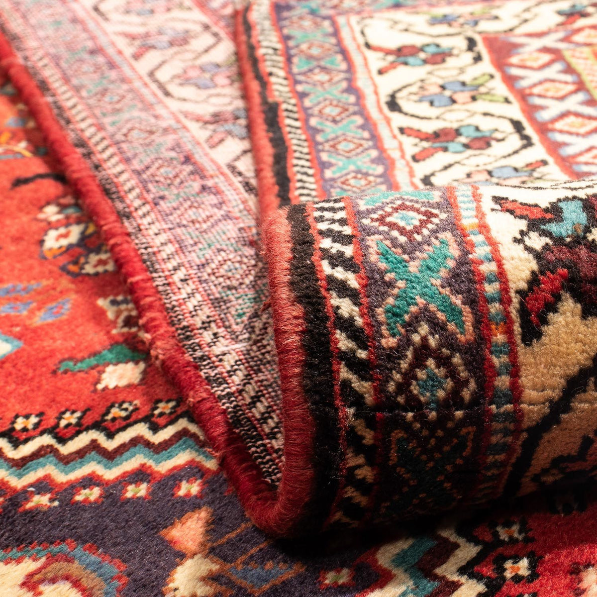 Tapis persan - Nomadic - 295 x 210 cm - rouge foncé