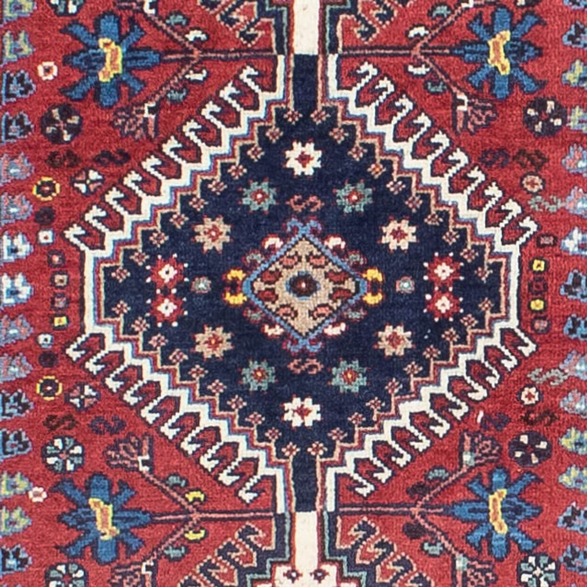 Tapis de couloir Tapis persan - Nomadic - 280 x 80 cm - rouge foncé