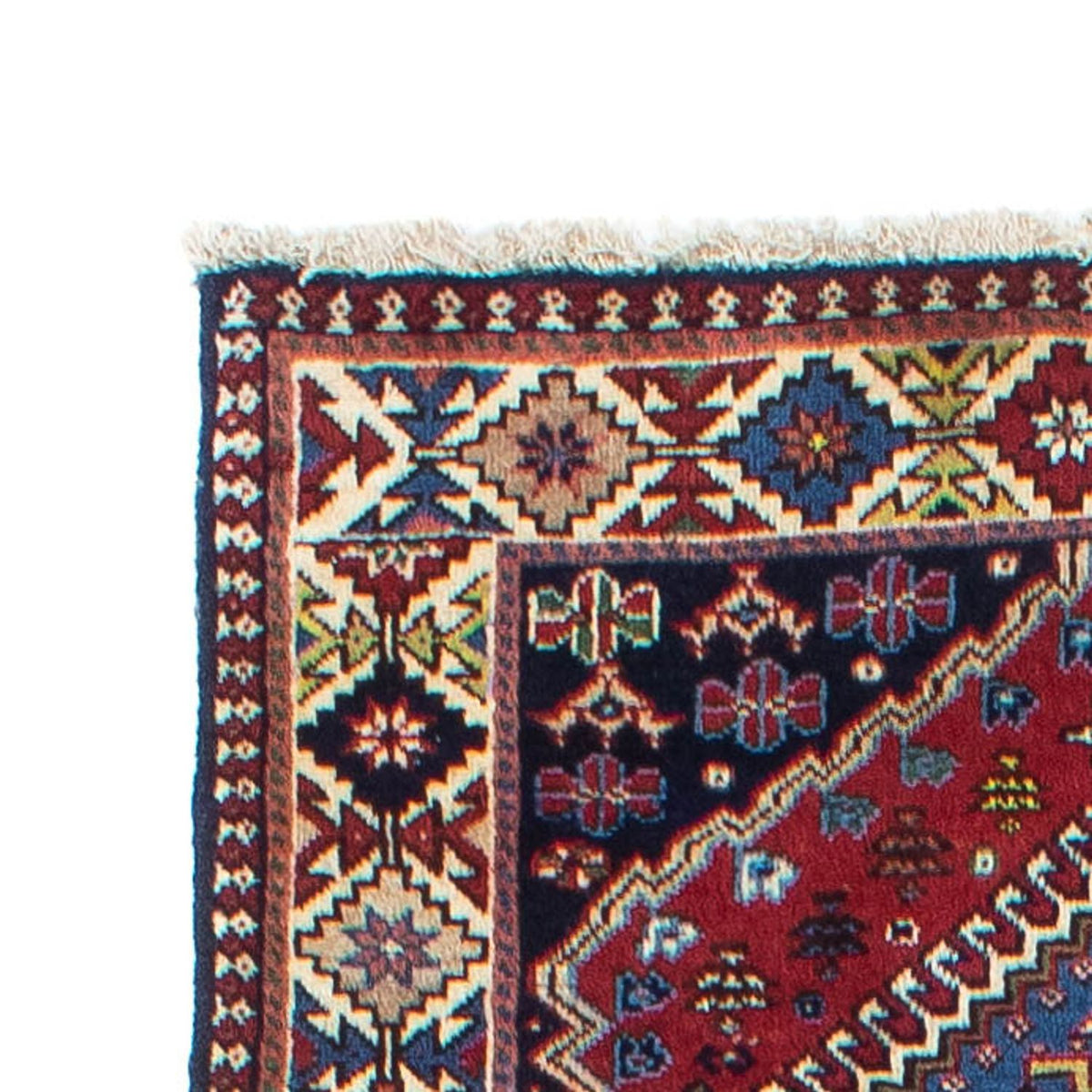 Tapis de couloir Tapis persan - Nomadic - 280 x 80 cm - rouge foncé