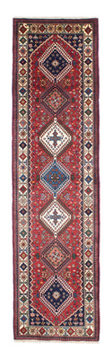 Tapis de couloir Tapis persan - Nomadic - 300 x 81 cm - rouge foncé