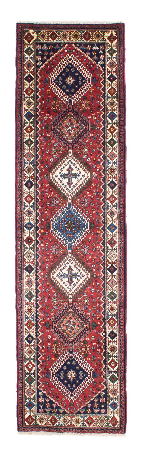 Tapis de couloir Tapis persan - Nomadic - 300 x 81 cm - rouge foncé