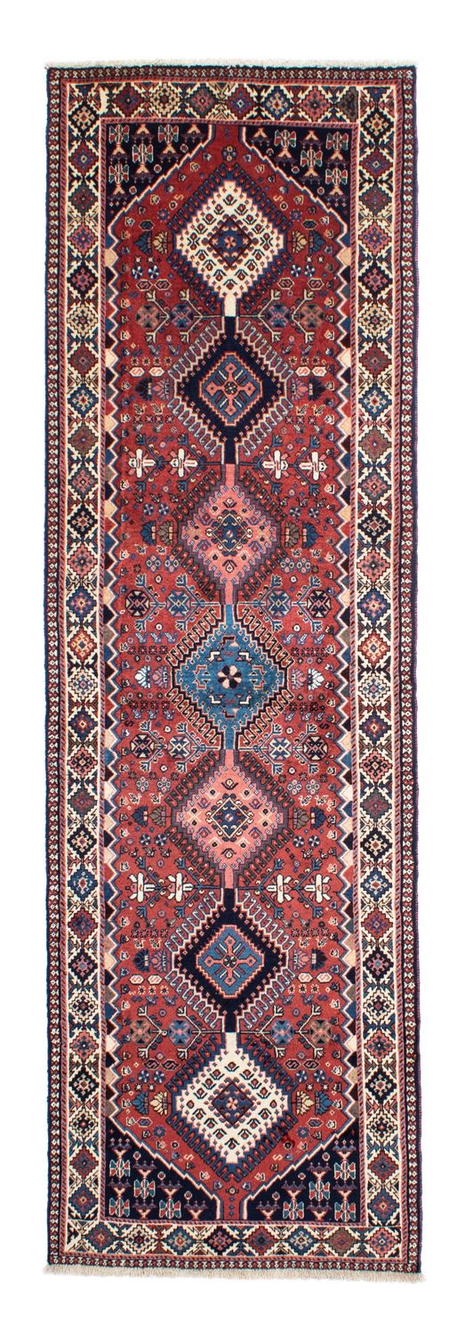 Tapis de couloir Tapis persan - Nomadic - 283 x 80 cm - rouge foncé