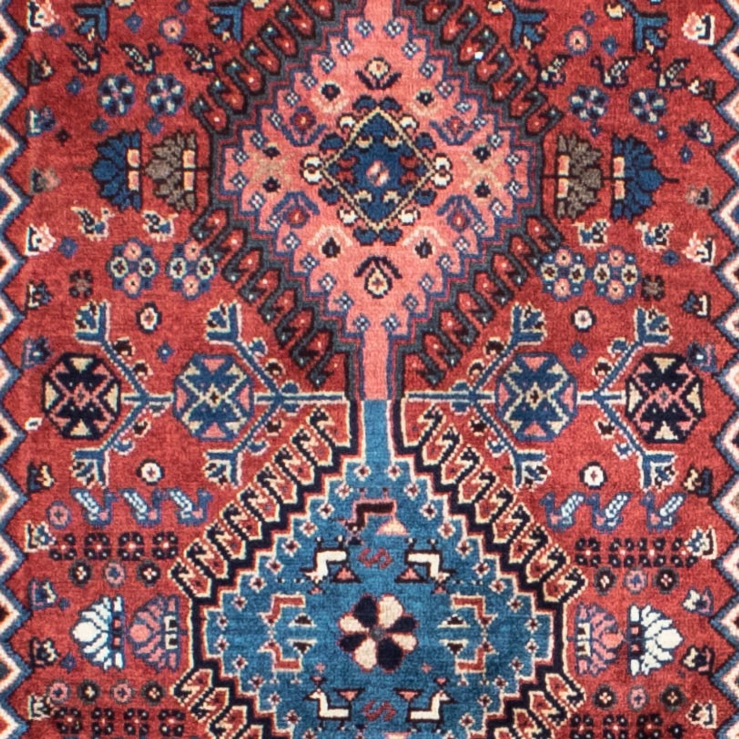 Tapis de couloir Tapis persan - Nomadic - 283 x 80 cm - rouge foncé