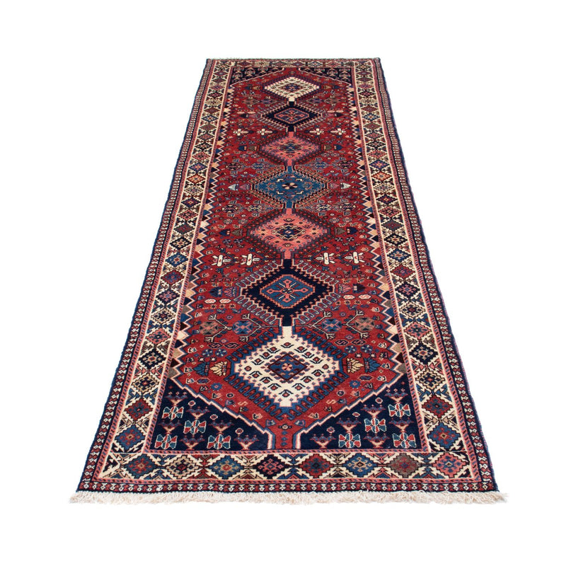 Tapis de couloir Tapis persan - Nomadic - 283 x 80 cm - rouge foncé