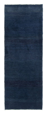 Tapis de couloir Tapis Gabbeh - Persan - 228 x 80 cm - bleu foncé