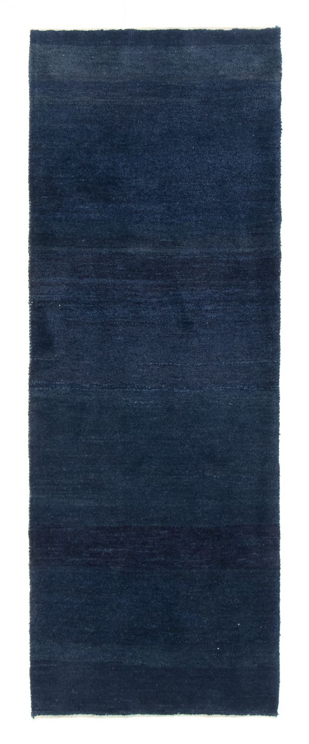 Tapis de couloir Tapis Gabbeh - Persan - 228 x 80 cm - bleu foncé