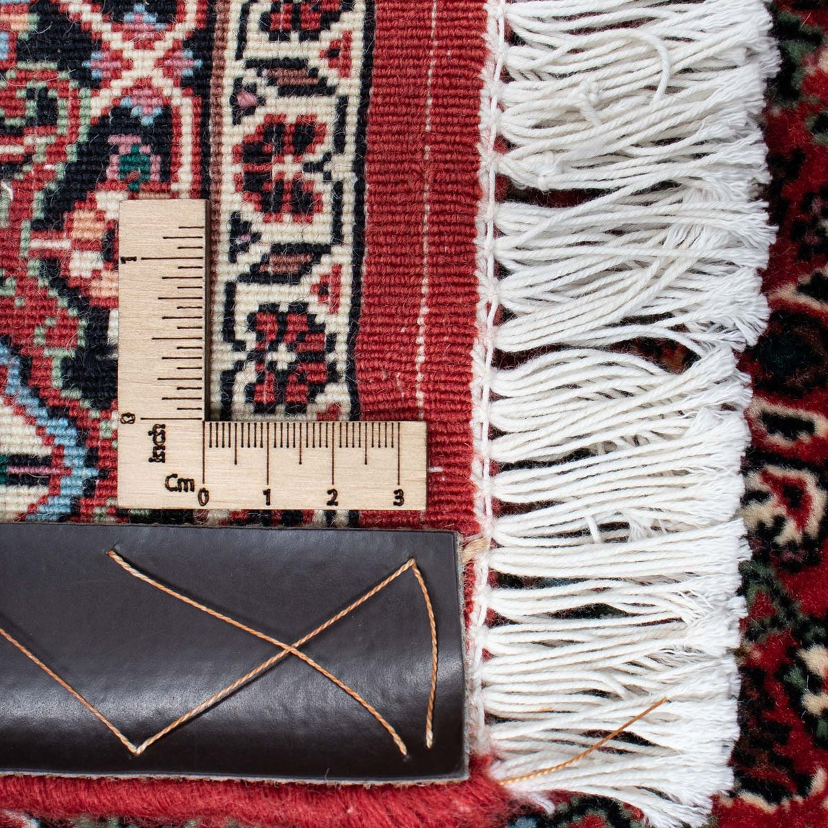 Tapis de couloir Tapis persan - Bidjar - 204 x 99 cm - rouge