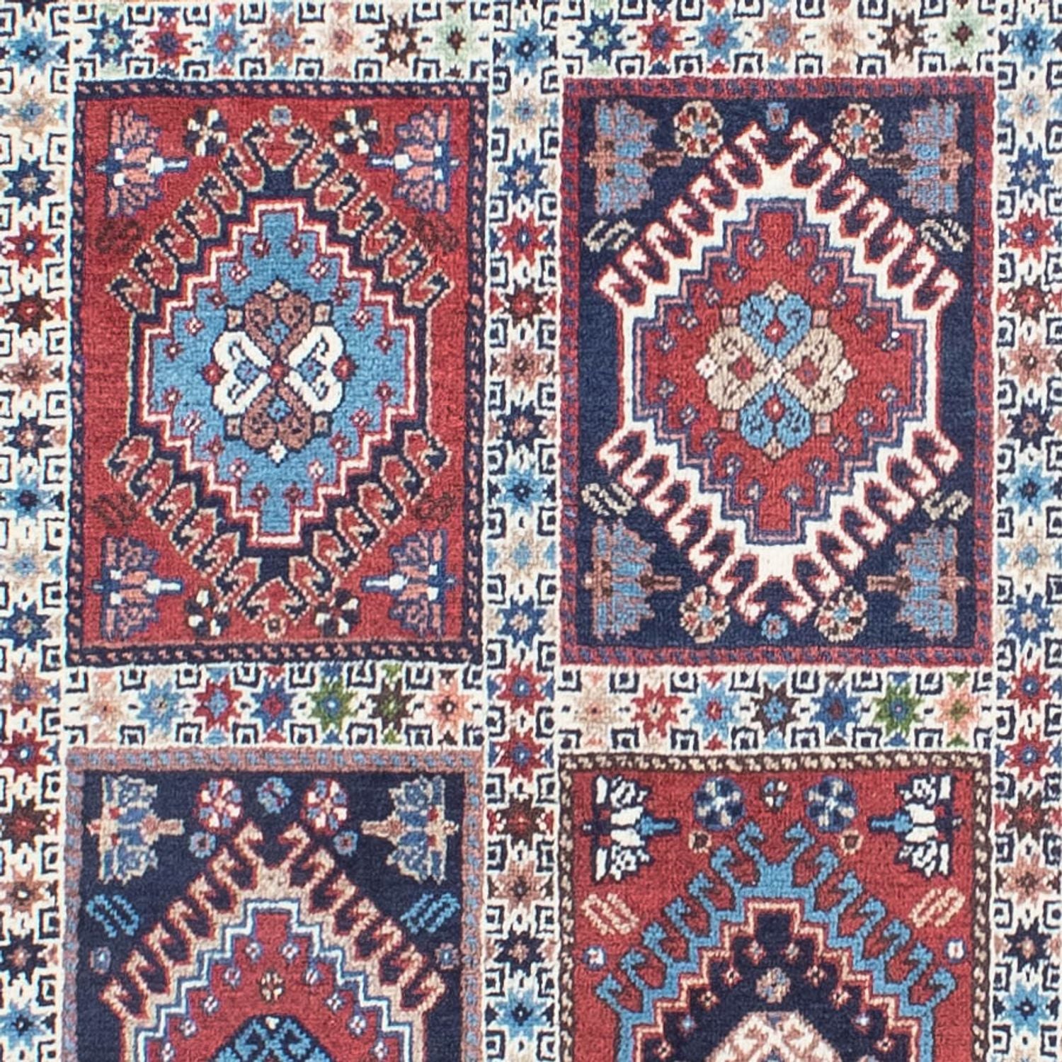 Tapis de couloir Tapis persan - Nomadic - 292 x 80 cm - multicolore