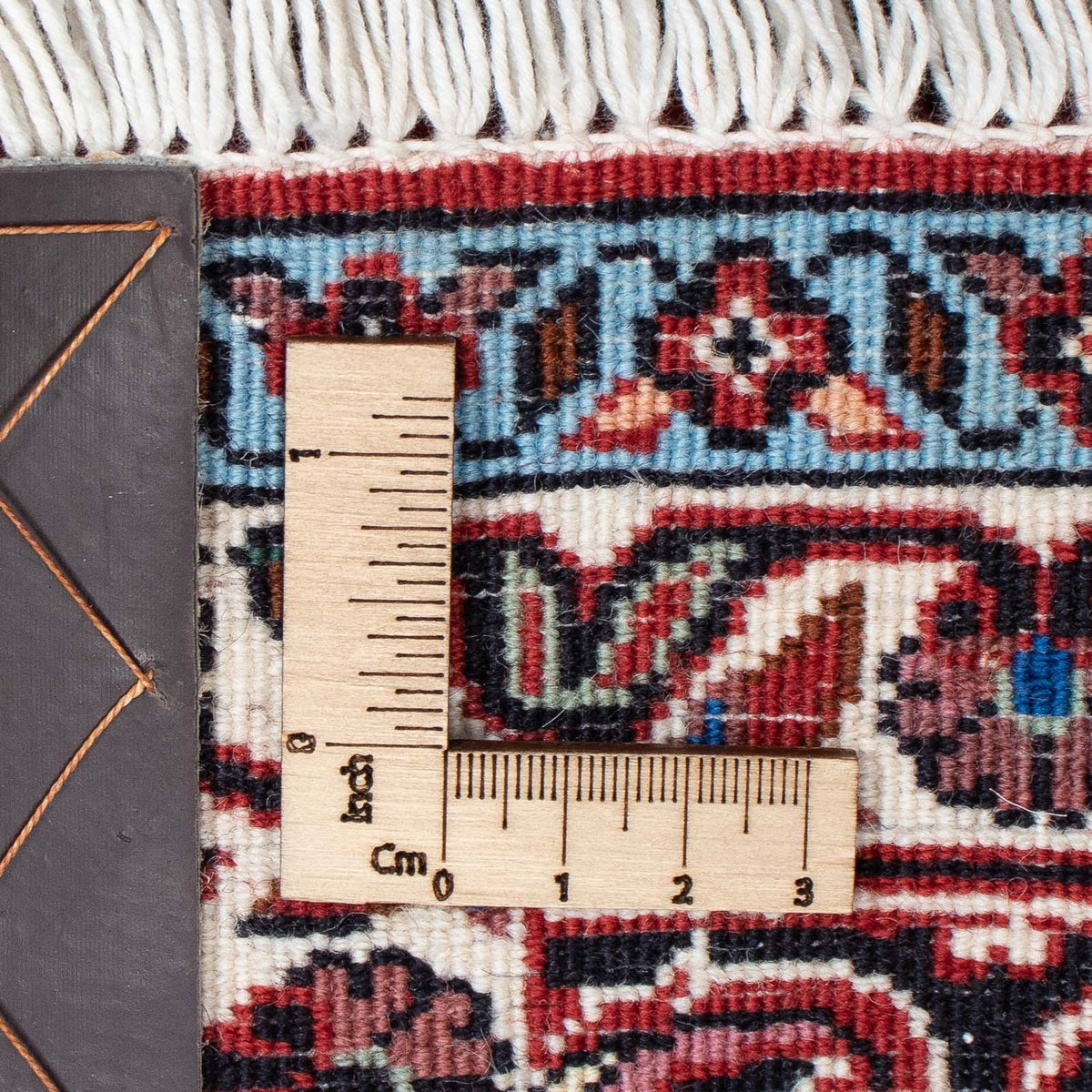 Tapis persan - Bidjar - 203 x 130 cm - rouge clair