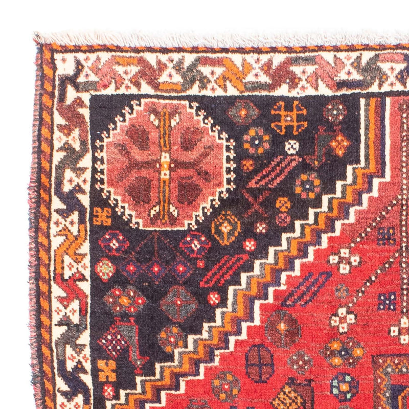 Tapis persan - Nomadic - 159 x 121 cm - rouge foncé