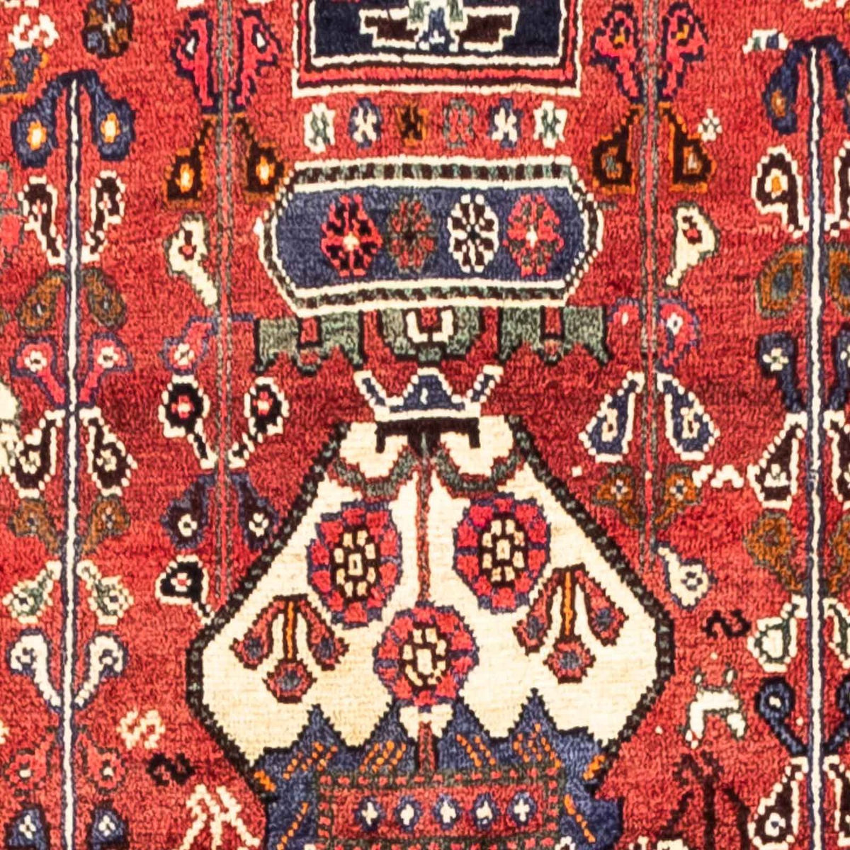 Tapis persan - Nomadic - 253 x 164 cm - rouge