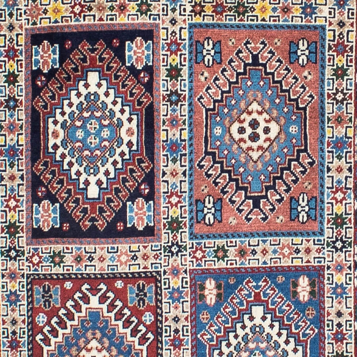 Tapis de couloir Tapis persan - Nomadic - 283 x 80 cm - multicolore