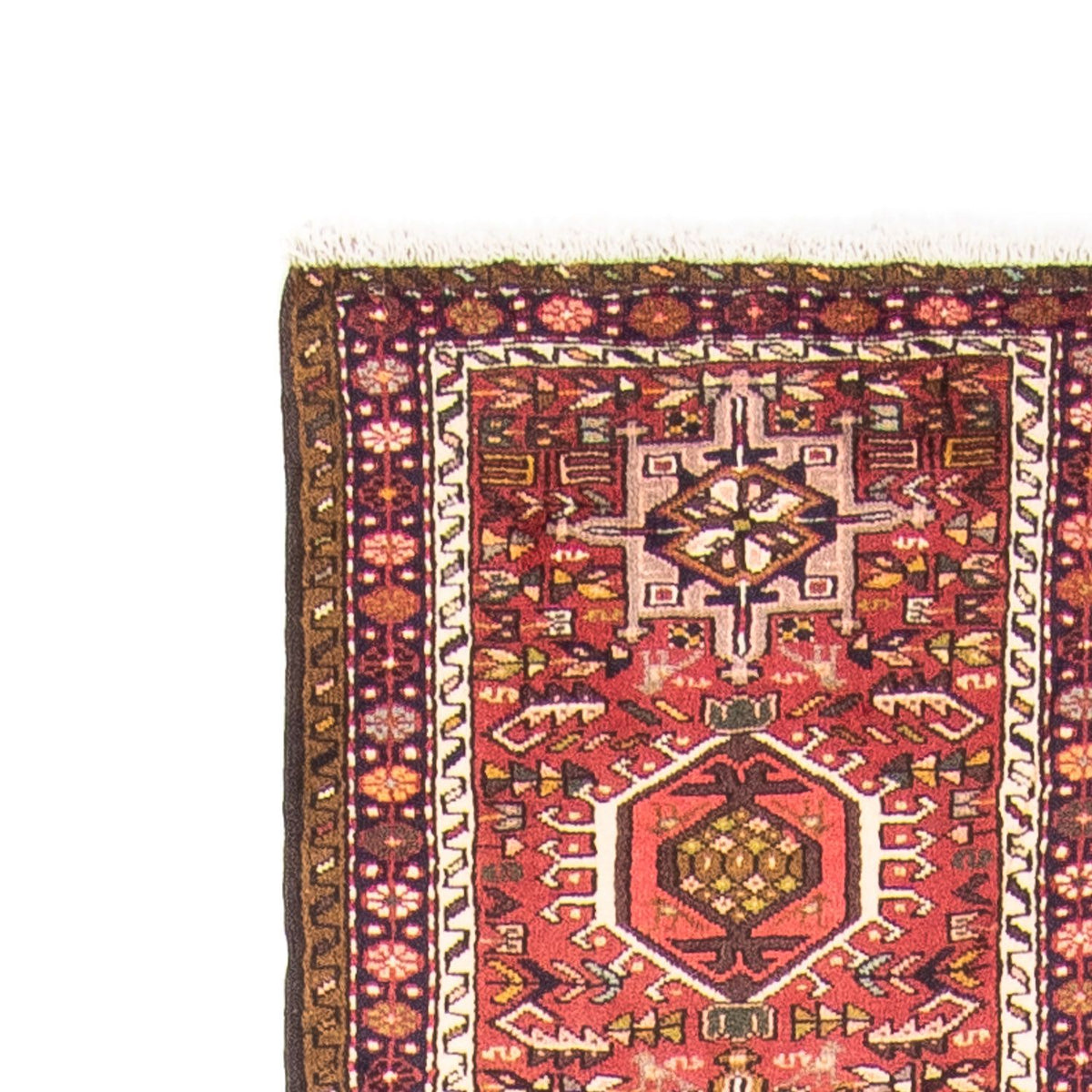 Tapis de couloir Tapis persan - Nomadic - 391 x 71 cm - rouille