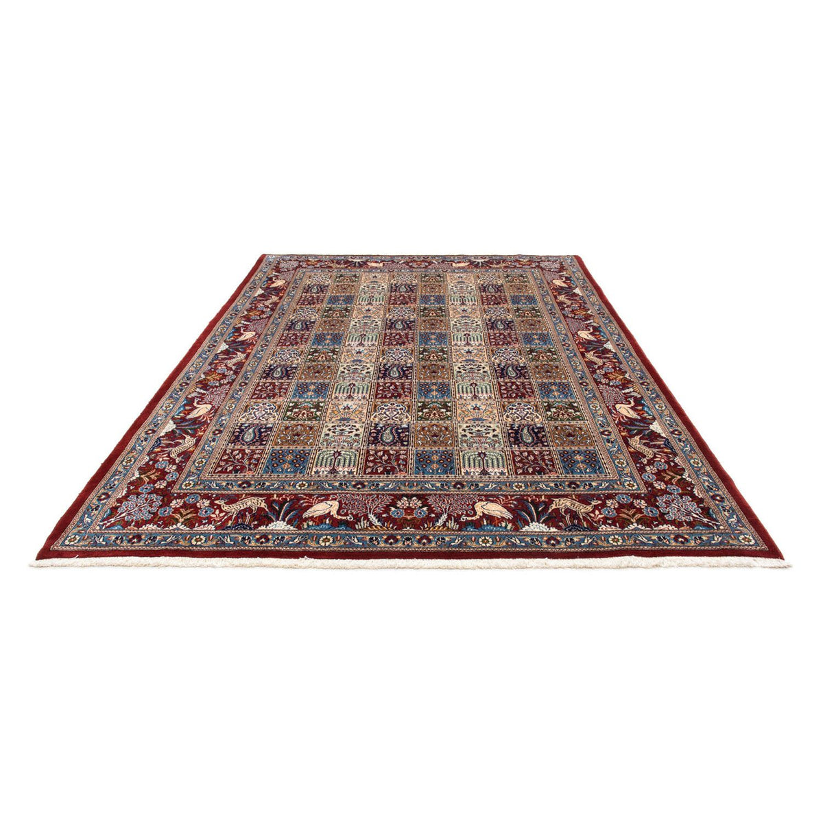 Tapis persan - Classique - 295 x 198 cm - rouge foncé