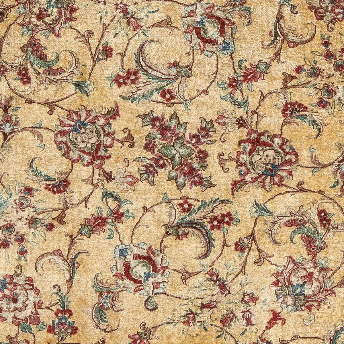 Tapis persan - Ghom - 82 x 59 cm - marron clair