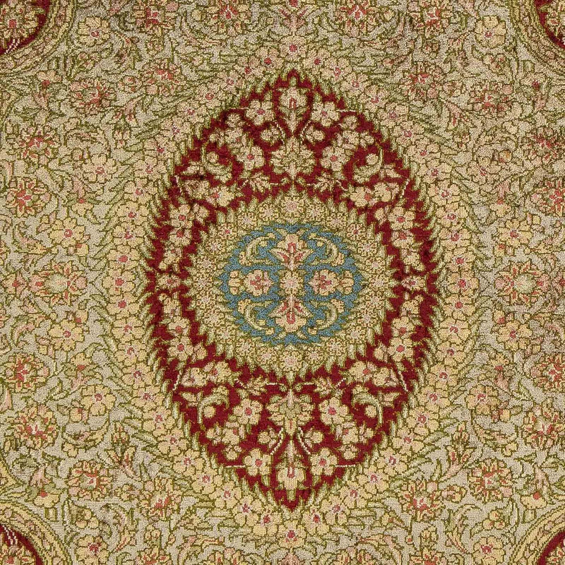 Tapis persan - Ghom - 78 x 58 cm - rouge foncé